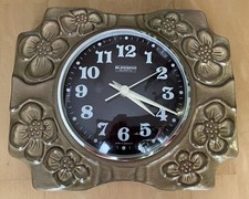 Blessing Wanduhr Keramik Vintage 70er Jahre