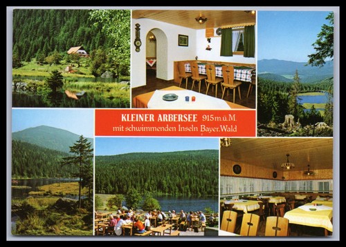 Ansichtskarte kleiner arbersee - ansichtskarte,