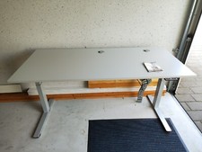 Profi Steh & Sitztisch, Bürotisch CREW von Plamberg 85 KG Belastbar 2000€ Neu