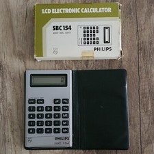 Taschenrechner ► Philips SBC 154 | LCD Electronic Calculator ◄ TOP