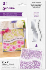 Gemini 'Alles Gute zum Geburtstag' Prägeschablone, Stempel & Stanzschablonen