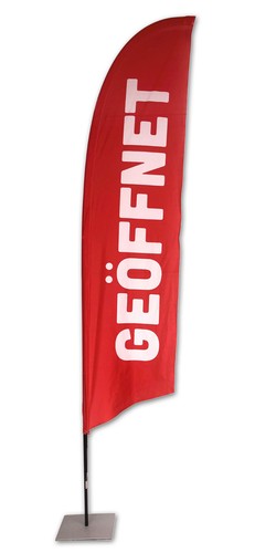 Geöffnet beachflag gerade - gerade, 270