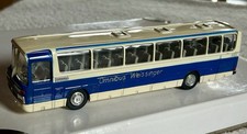 Schuco 1:66: 317 916 Mercedes Bus O 303 Werbemodell Weisinger Unbespielt blau