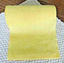 Leinen Stickband - RICO Design - 20 cm breit - gelb 