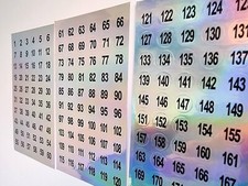 Zahlen 3x Bögen 1-180