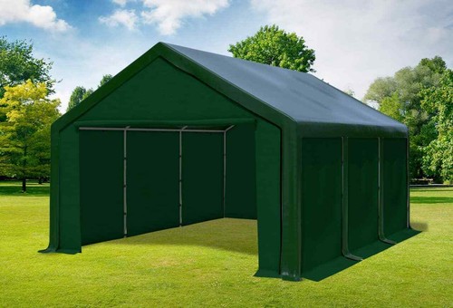 Partyzelt 4x6m grün - partyzelt, pvc