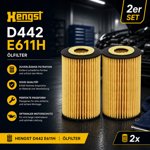 Hengst ölfilter d442 e611h - hengst,