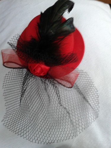 Haarschmuck kleiner hut - haarschmuck, ,