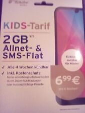 Tchibo Mobil Kids-Ta Prepaid Karte Allnet+SMS-Flat mit 2 GB Für Kind - Original-