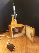 Carl Zeiss Mikroskop - handgefertigter Lichtkasten - Antik mit original Funktion