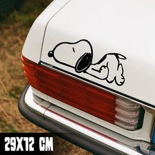 AUTO AUFKLEBER "SNOOPY LIEGT" 29x12CM PEANUTS STICKER FUN JDM TUNING #0117