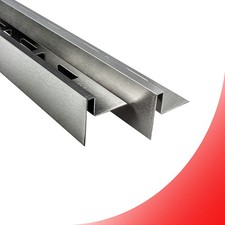 T-Profil Stufenprofil Treppenprofil Fliesenleiste Edelstahl V2A L2,5m H10-12mm 