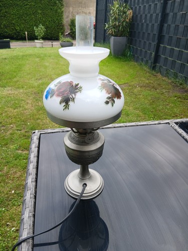 Tischlampe petroleum stil zinn - tischlampe,