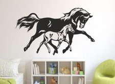 Wandtattoo Wandaufkleber Aufkleber Kinder Tattoo Pferd Horse Stute Fohlen 98