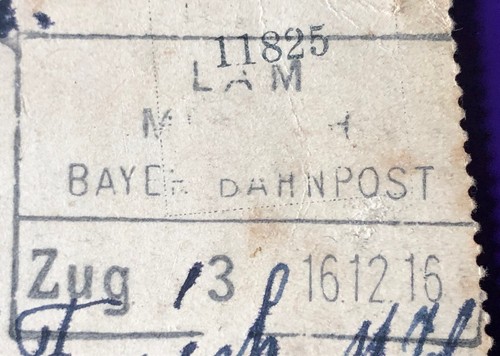 Bayern bahnpost stempel lam - bayern, bahnpost-stempel