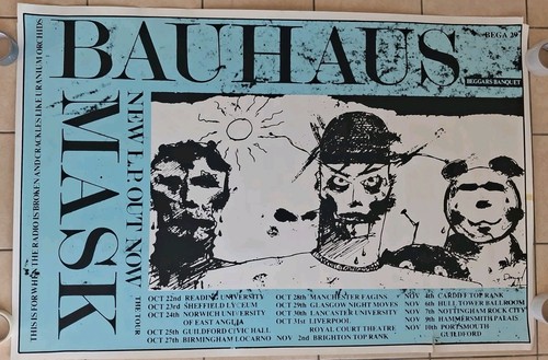 Bauhaus mask tour poster - mask,