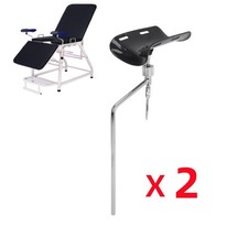 Beinhalter für Untersuchungsstuhl Gyn Set Stuhl Gynäkologie Schwarz -Neu