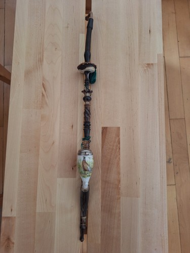 Jägerpfeife keramik holz - keramik,