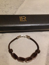LR Joyce Armband Herren Edelstahl und Leder NEU