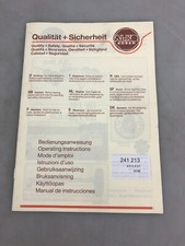 AL-KO KOBER Bedienungsanweisung 241 213 a b c d e f 9198  Zugdeichsel