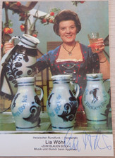 Autogramm deutsche Schauspielerin Sängerin Lia Wöhr "Im blauen Bock" (125016)