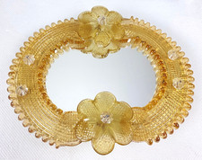 Murano Wandspiegel goldfarben