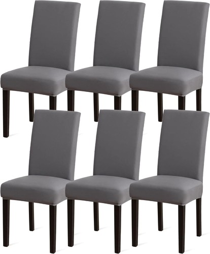 Stuhlhussen 6er set - set, grau
