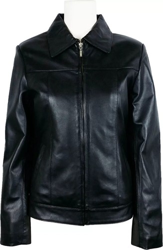 Damen biker lederjacke 100 - damen,