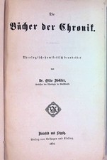 Die Bücher der Chronik. Theologisch-Homiletisches Bibelwerk; Die heilige Schrift