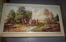 Gemälde, Bild, Jagd Pferde
