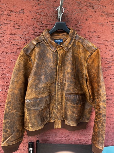 Ralph lauren jacke echt leder - echt,