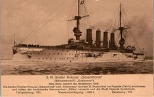 AK SCHIFF SCHIFFE S.M. KLEINER KREUZER SCHARNHORST 1914-1918