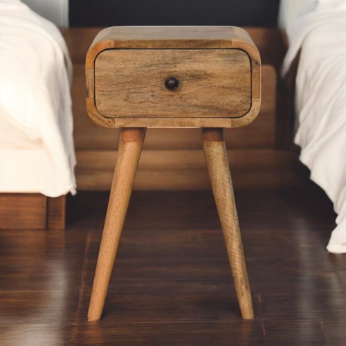 Nachttisch mangoholz massiv - nachttisch,