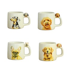 Keramik weiß Becher 350 ml