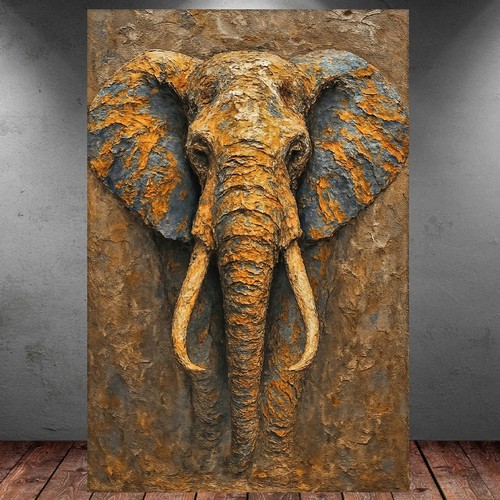 Leinwand bild xxl elefant - leinwand,