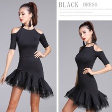 RÄUMUNGVERKAUF L122 Latein Kleid Turnierkleid Tanzkleid Fransenkleid Jazz Tanzen