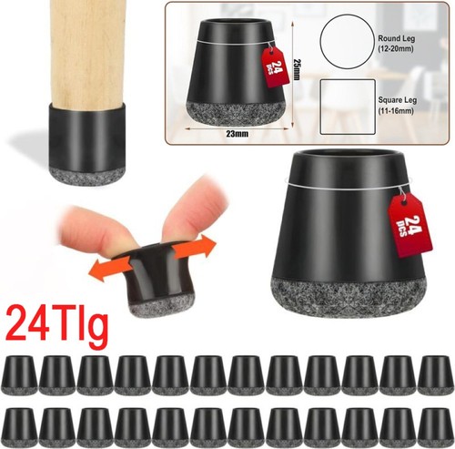 24x stuhlbeinkappen fußkappen - 24x,