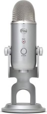 Blue Yeti Podcaster USB Mikrofon Gaming Streaming Podcasting Silber NEU