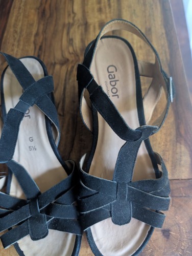 Schwarze sandalen von gabor - schwarze,