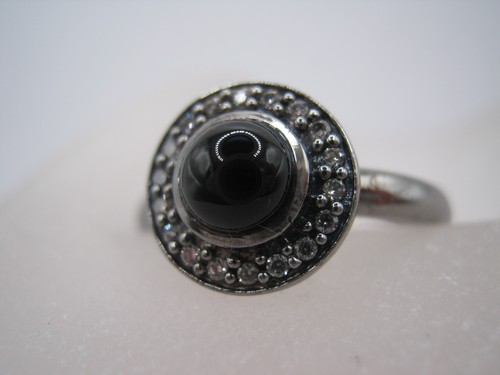 925 silber ring - silber, onyx
