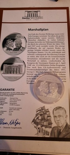 Münze medaille marshallplan - münze,