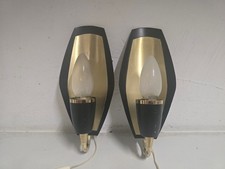 2x Vintage Tüten Wandleuchte 1 flammige Wandlampen aus den 50-60er Zugschalter