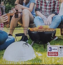 Kugelgrill Mini 3D Fußball Design Grill, weiß 