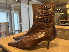 Buffalo Stiefelette Gr. 39 Leder Braun