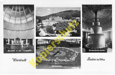 Baden bei Wien AK Kaskadenbrunnen Casino  Ansichtskarte Mehrbild 