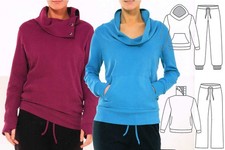  TOP Hochwertiger Damen Wellness Anzug 2-TLG. Hose Sweatshirt Pullover Hausanzug