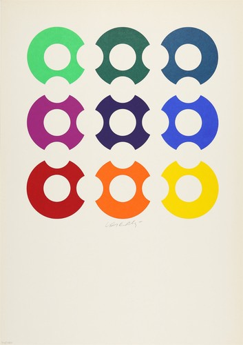 Victor vasarely handsigniert - vasarely,