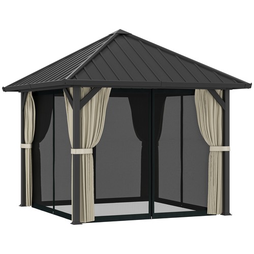 Pavillon mit hardtop 3x3 - mit, ca.