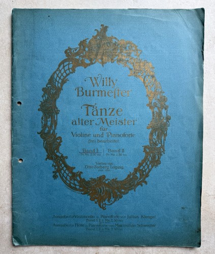 Antiquarisches notenheft - antiquarisches,