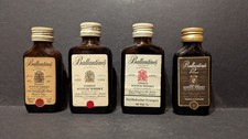 4x Miniaturflasche - Set Z192 - BALLANTINES SCOTCH WHISKY 1980er- minibottles ?